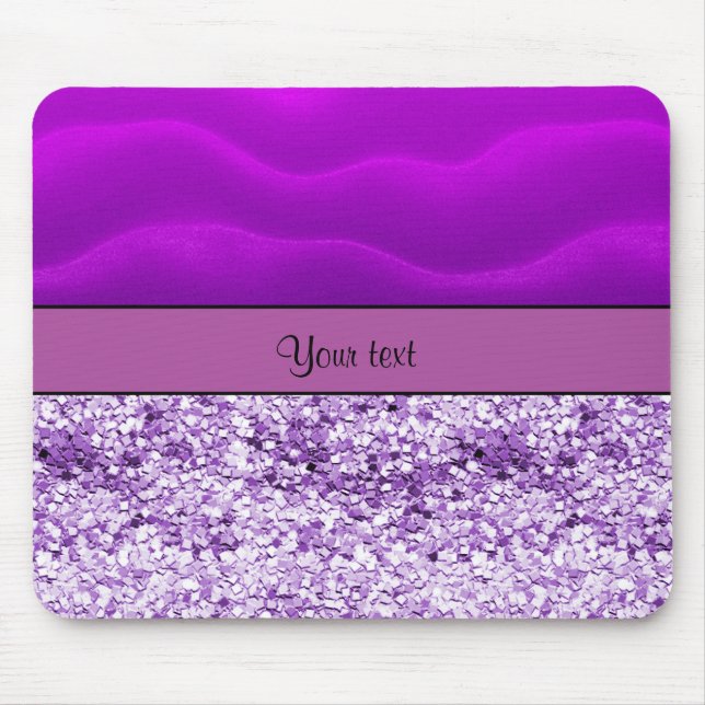 Mousepad Brilho roxo & areia (Frente)