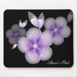 Mousepad Brilhos Roxos No Suporte Preto Do Rato