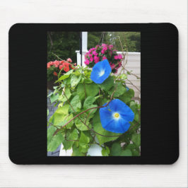 Mousepad Brilliant Blue Morning Glories