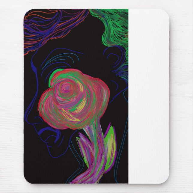 Mousepad Brilliantly Colored African Floral  (Frente)