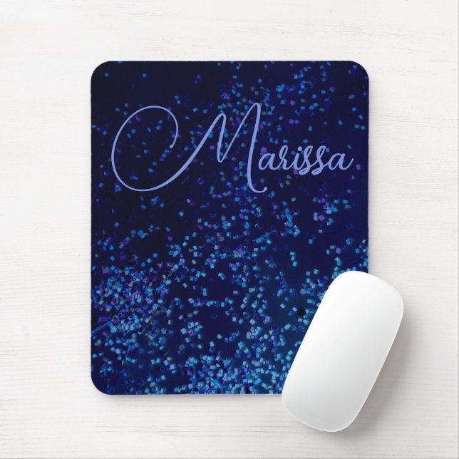 Mousepad Brincadeira Personalizada Confetti Azul (Com mouse)