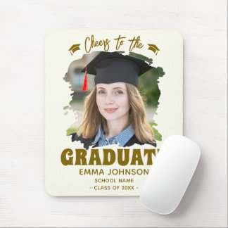 Mousepad Brinde ao Graduado Nome da Foto Personalizada Famí