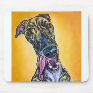 Mousepad Brindle Greyhound