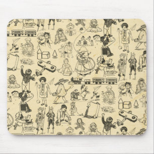 Mousepad Brinquedos de coleção e padrões infantis