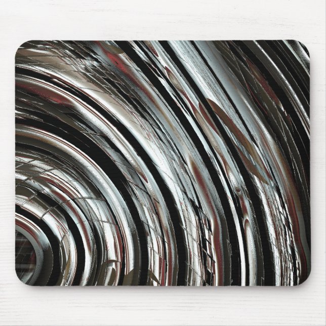 Mousepad Brisas prateadas muito rústicas ou recortes circul (Frente)