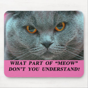 Mousepad britânico azul de Shorthair