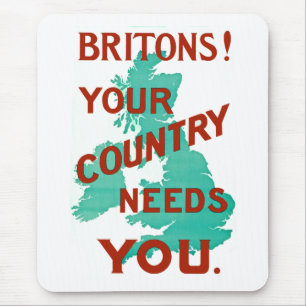 Mousepad Britânicos! Seu país precisa-o