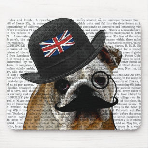 Mousepad British Bulldog e Bowler Hat