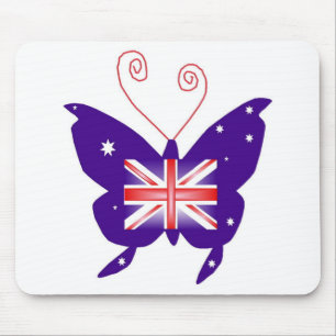 Mousepad British Diva Butterfly