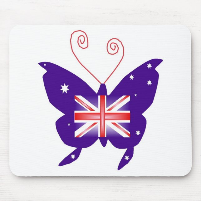 Mousepad British Diva Butterfly (Frente)