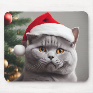 Mousepad British Shorthair Christmas