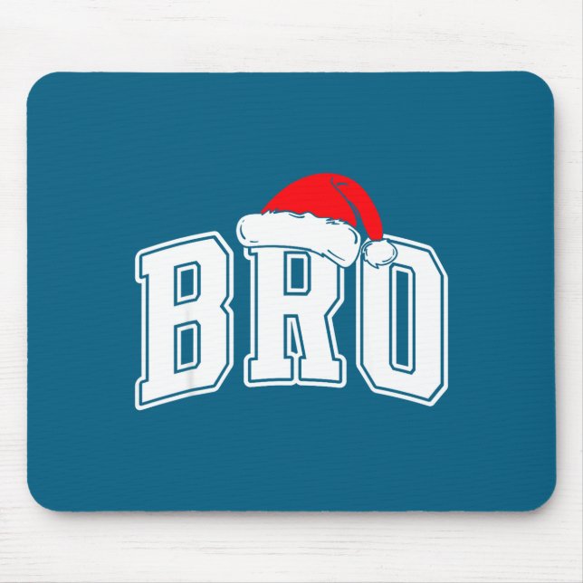 Mousepad Bro Claus Christmas Matching Family Xmas Pajama Br (Frente)