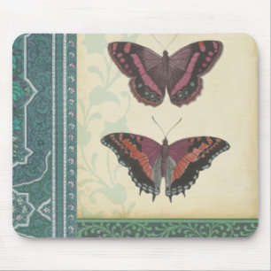 Mousepad Brocade de borboleta decorativa do Vision Studio