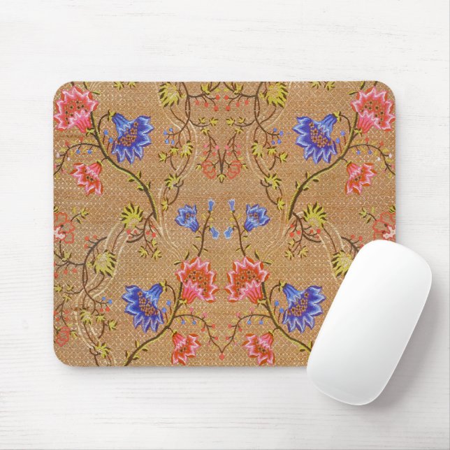 Mousepad Brocade Dourada Vermelha Imperial Chinesa Nanjing (Com mouse)