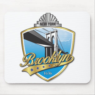 Mousepad Brooklyn Design Dourado