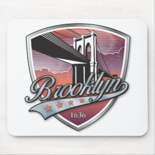 Mousepad Brooklyn Design Silver