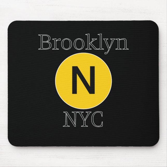Mousepad Brooklyn N Train (Frente)