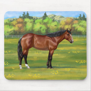 Mousepad Brown Bay Quarter Horse