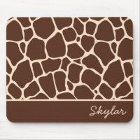 Brown Giraffe Animal Imprimir Nome Curso Personali
