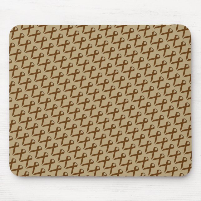 Mousepad Brown Standard Ribbon por Kenneth Yoncich (Frente)