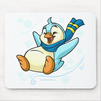Mousepad Bruce azul que desliza através do gelo