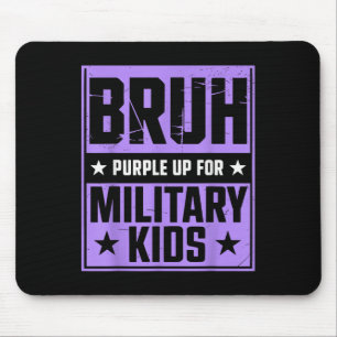Mousepad Bruce Roxo Para Crianças Militares Filho Militar M