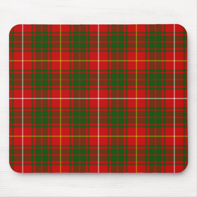 Mousepad Bruce tartan xadrez verde (Frente)