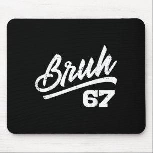 Mousepad Bruh 67 Meme Número Divertido 6 7 Fantasia Criança