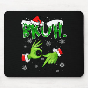 Mousepad Bruh 67 Seis Sete 6 7 Meme Natal Divertido Geração