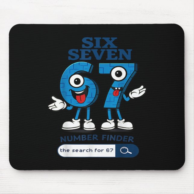 Mousepad Bruh 67 Seis Sete 6-7 Talian Brainrot Meme Para Cr (Frente)