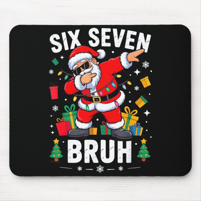 Mousepad Bruh 67 Six Seven Santa Dabbing Christmas  (Frente)