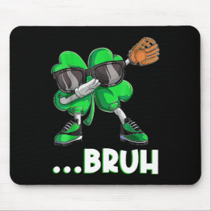 Mousepad Bruh Dabbing Shamrock Sell Men Boy