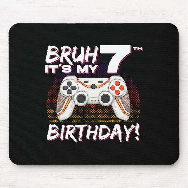 Mousepad Bruh, é o meu 7 de jogos de azar de 7 (Frente)