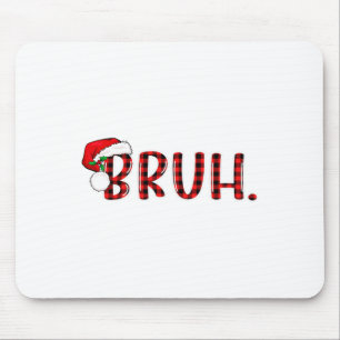 Mousepad Bruh Engraçado Xadrez de Natal Adolescentes Rapaze