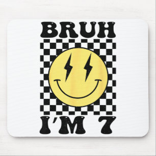 Mousepad Bruh Estou 7 Sete Anos De Idade Aniversário Sorris