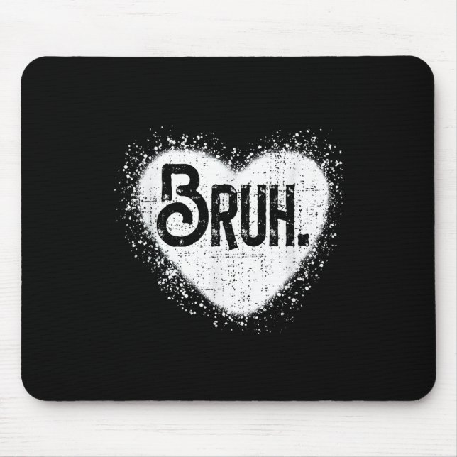 Mousepad Bruh Funny Memer Irmão Saudando Jovens Homens Val (Frente)