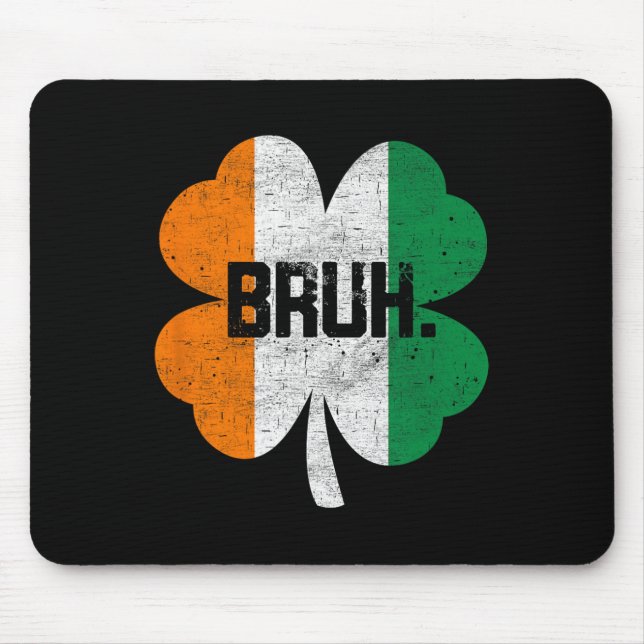 Mousepad Bruh Meme Engraçado Dizendo Irmão Saudando Ruas (Frente)