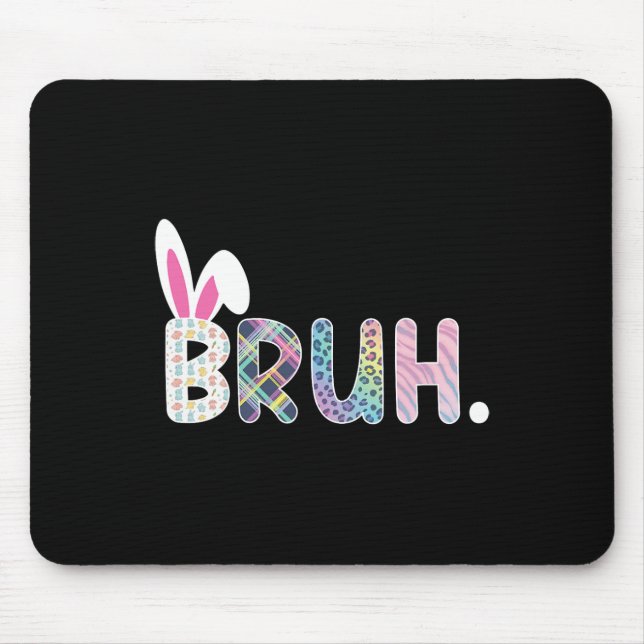 Mousepad Bruh Memória Dia da Páscoa Engraçado Ovos Engraçad (Frente)