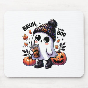 Mousepad Bruh, quero dizer Boo Engraçado Fantasma Jack O Ca