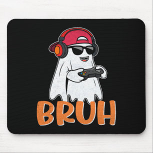 Mousepad Bruh Spooky Boo Halloween Costume Gamer Men