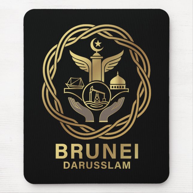 Mousepad Brunei Darussalam Sudeste Asiático (Frente)
