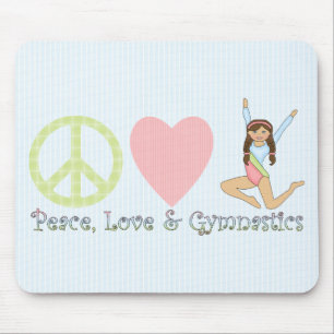 Mousepad Brunette de Paz, Amor e Ginástica