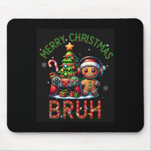 Mousepad Brut Vídeo Jogo de Natal Jogador Feliz Natal Bo