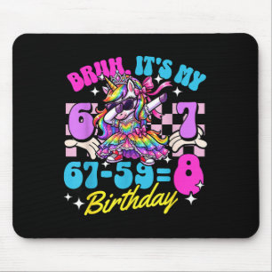 Mousepad Bruxa 67-598 Aniversário de 8 anos Princesa Unicór