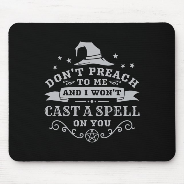 Mousepad Bruxa das Bruxas Wicca Witchcraft Pagan Wiccan Wom (Frente)