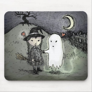Mousepad Bruxa e Fantasma no Amor