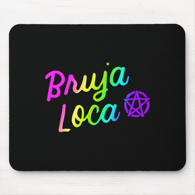 Mousepad Bruxa Louca Louca Bruxa Divertida Halloween Latina (Frente)