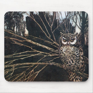 Mousepad Bruxa no formulário da coruja