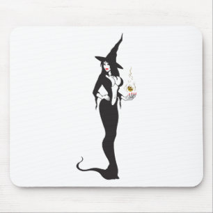 Mousepad bruxa vampira de halloween