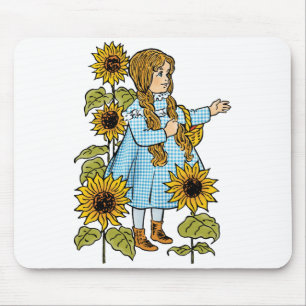 Mousepad Bruxa Vintage do Conto de Fadas Oz Dorothy Girassó